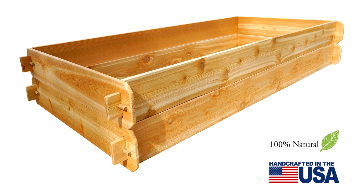 Double Deep Cedar Raised Bed Kit (3x6)