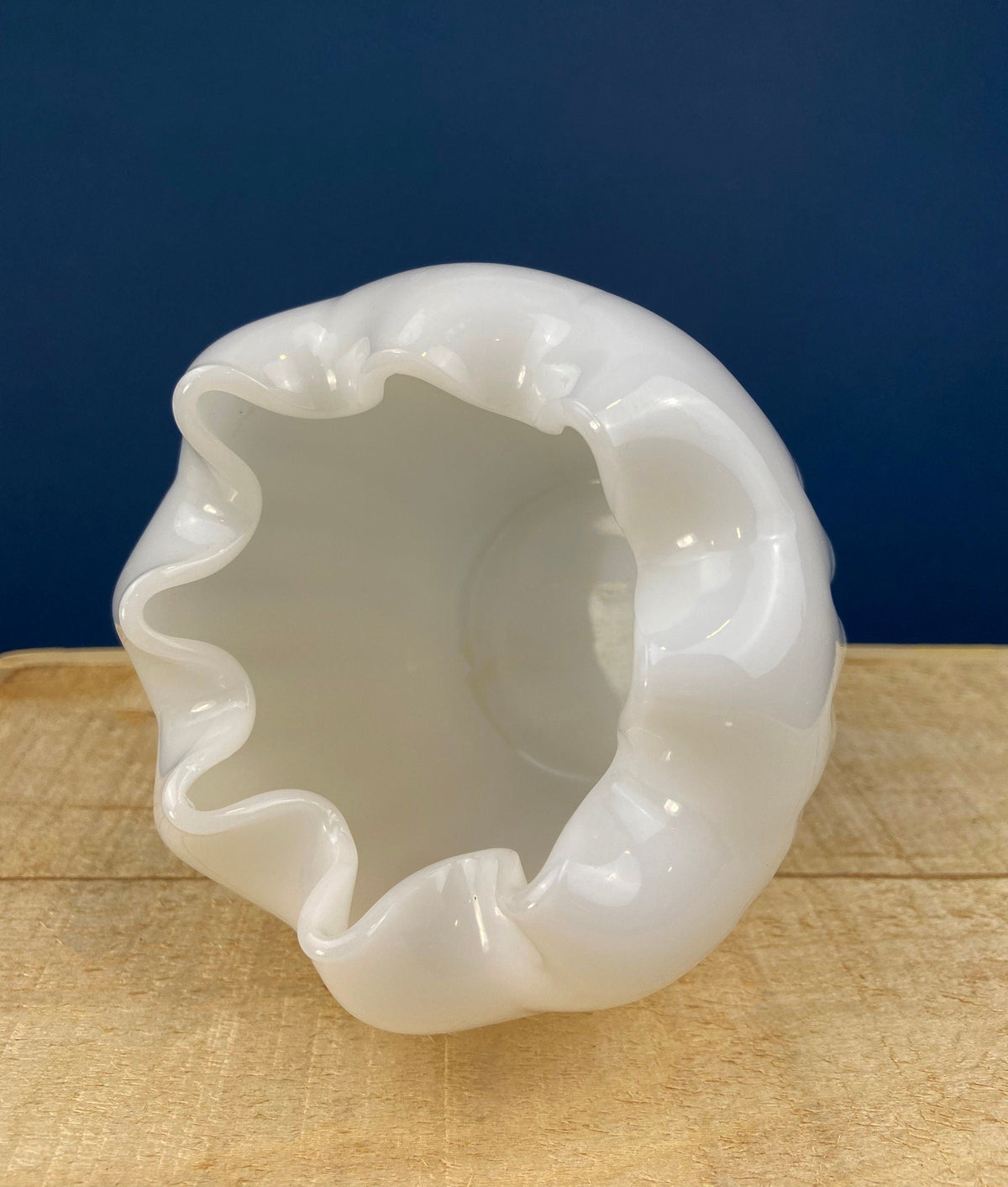 Vintage Milk Glass Planters / Vases, Set of 3