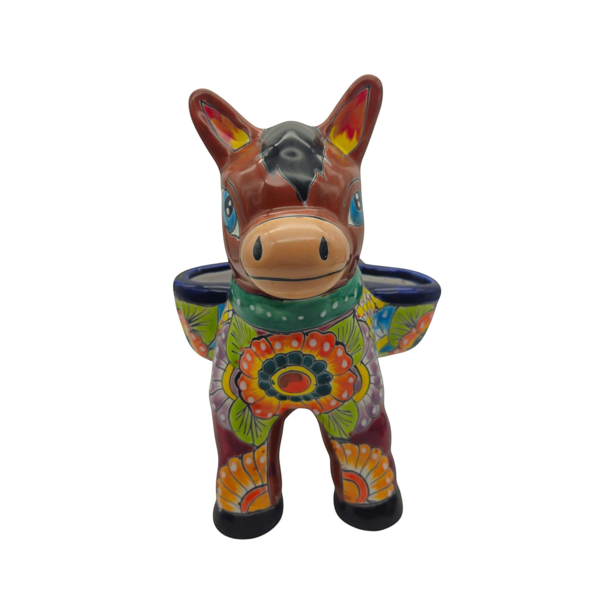 Talavera Donkey Planter | Vibrant Mexican Burro Pot